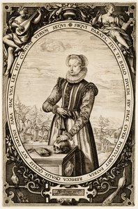 Josina Hamels, 1589 (muste paperille) tekijältä Hendrik Goltzius