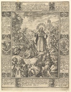 Levamen Onostrorum, kirjasta Allegorias of the Christian Faith, kirjasta Christian and Profane All..., 1604. tekijältä Hendrik Goltzius