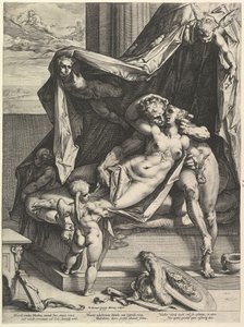 Mars ja Venus, 1588. tekijältä Hendrik Goltzius