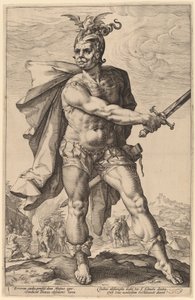 Mucius Scaevola tekijältä Hendrik Goltzius