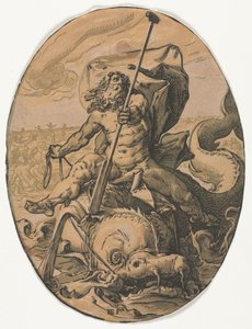 Neptunus. tekijältä Hendrik Goltzius