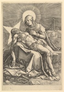 Pietà, 1596. tekijältä Hendrik Goltzius