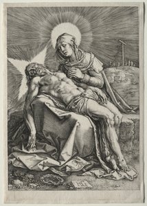 Pieta, 1596. tekijältä Hendrik Goltzius