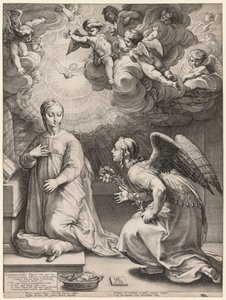 Ilmoitus, 1594. tekijältä Hendrik Goltzius