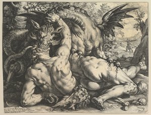 Lohikäärme, joka syö Cadmuksen seuralaisia, 1588.