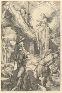 Ylösnousemus, Kristuksen kärsimys, 1596. tekijältä Hendrik Goltzius