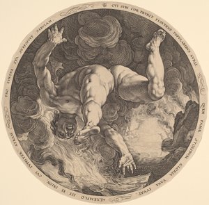 Ixion tekijältä Hendrik Goltzius, after Cornelis Cornelisz van Haarlem