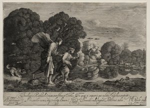Tobias ja enkeli (pieni lautanen)