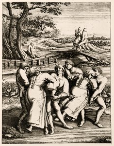 Tanssiva rutto, Strasbourg, Alsace. 1518