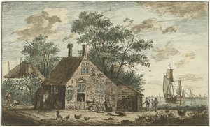 Maatila joen varrella