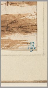 Piirros, kaupunki kanavan varrella, 1750-70 tekijältä Hendrik Spilman