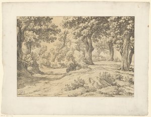metsänäkymä Tentamina Lithographica (sarjan nimi) Italian maisemat (sarjan nimi)