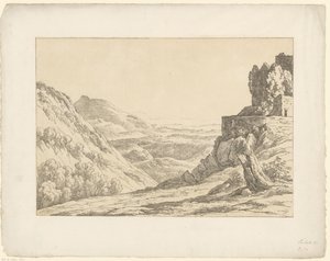 Raunio näköalalla Tentamina Lithographica (sarjan nimi) Italian maisemat (sarjan nimi)