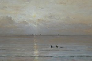 Hollanti: Auringonlasku katkaravunpyytäjien kanssa