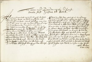 Hymni Gesina ter Borchin kunniaksi Den Deugden-rijcken ja den Konstlivende Juffin kunniaksi: Gesina ter Borch (nimi esineessä) tekijältä Hendrik Wolfsen (signed by artist)