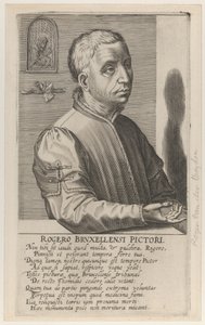 Roger van der Weyden nuorempi, n.1610 (kaiverrus) tekijältä Hendrik the Elder Hondius