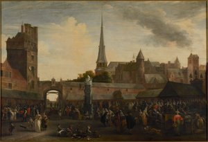 Kalamarkkinat Antwerpenissä, 1695.