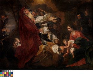 The Three Magi (öljy kankaalle)
