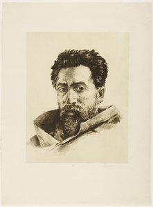 A Striker, n. 1888 (etsaus ja ruletti) tekijältä Henri Charles Guérard
