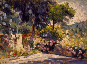 Kukkainen terassi tekijältä Henri-Edmond Cross