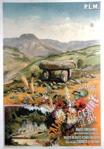 Mainosjuliste Saint Nectaire le bas, Auvergne (väri litho) tekijältä Henri-Garnier Tanconville