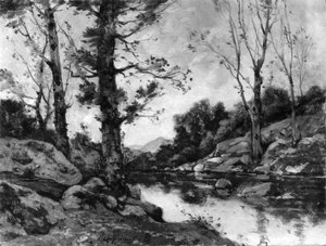 Näkymä Hérissonin lähistöllä tekijältä Henri-Joseph Harpignies