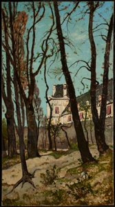 Näkymä Louvresta, Grande Galerie ja Pavillon de Flore tekijältä Henri-Joseph Harpignies