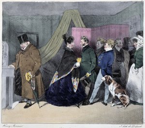Välinpitämättömyys - Henri Monnierin "" Parisian luonnoksissa"", toim. Delpech, Pariisi tekijältä Henri Bonaventure Monnier