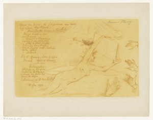 Illallismenu Leon Maillardin Henri Boutet engraver et pastelliste -kirjan julkaisun kunniaksi tekijältä Henri Boutet