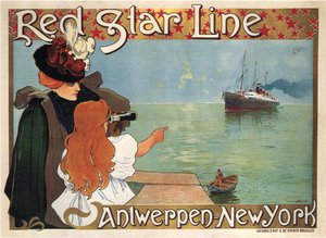 Red Star Line, 1899 tekijältä Henri Cassiers
