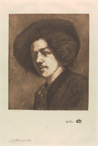 Whistlerin muotokuva tekijältä Henri Charles Guérard