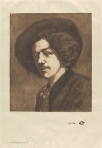 Whistlerin muotokuva tekijältä Henri Charles Guérard