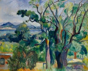 Saint-Tropezin lahti tekijältä Henri Charles Manguin