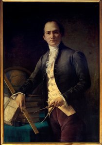 Tähtitieteilijä Jean Baptiste (Jean-Baptiste) Joseph Delambren (1749-1822) muotokuva - Henri Coroennen (1822-1909) maalaus - Pariisi, Musee De l