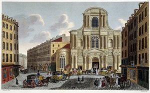 Saint-Gervais-kirkko, noin 1820 - Courvoisierin "Näkymät Pariisiin"