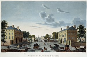 Helvetin muuri, noin 1820 - Courvoisierin "" Näkymät Pariisiin"