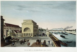 Passyn muuri, noin 1820 Courvoisierin "" Näkymät Pariisiin ""