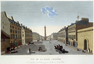 Place Vendôme, näkymä Rue de la Paix -kadulle - Courvoisier tekijältä Henri Courvoisier-Voisin