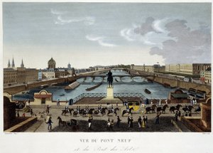 Näkymä uudelle sillalle - Courvoisierin "" Vues de Paris -kirjassa". tekijältä Henri Courvoisier-Voisin