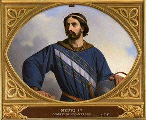 Samppanjan kreivi Henrik I 1127-1181, nimeltään liberaali, 1844.