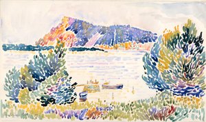 Lippis musta, 1909. tekijältä Henri Edmond Cross