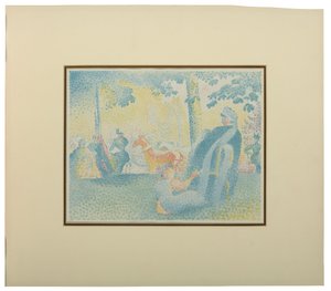 Les Champs Elysees, Pan, 1898 tekijältä Henri Edmond Cross