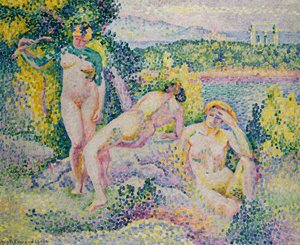Nymfit, 1906 tekijältä Henri Edmond Cross