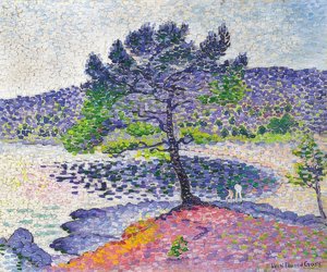 Ranta iltavalossa. 1902 tekijältä Henri Edmond Cross