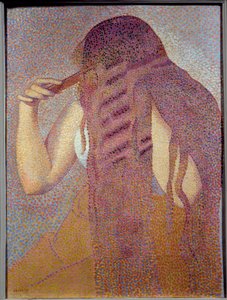 Hiukset. Henri Delacroix Dit Crossin (Henri Edmond Cross) maalaus (1856-1910) tekijältä Henri Edmond Cross
