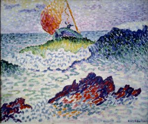 Haaksirikko. Henri Delacroix Dit Crossin (Henri Edmond Cross) maalaus (1856-1910) tekijältä Henri Edmond Cross