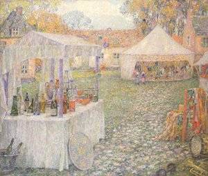 Huonekalut ja erilaiset esineet 1100- ja 1300-luvuilta tekijältä Henri Eugene Augustin Le Sidaner