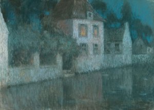 Kanava Nemoursiin; Le Canal ja Nemours tekijältä Henri Eugene Augustin Le Sidaner