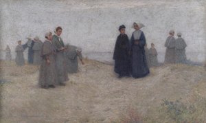 Orpojen rantakatu, 1888 tekijältä Henri Eugene Augustin Le Sidaner