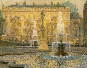 Trafalgar Square, Lontoo tekijältä Henri Eugene Augustin Le Sidaner